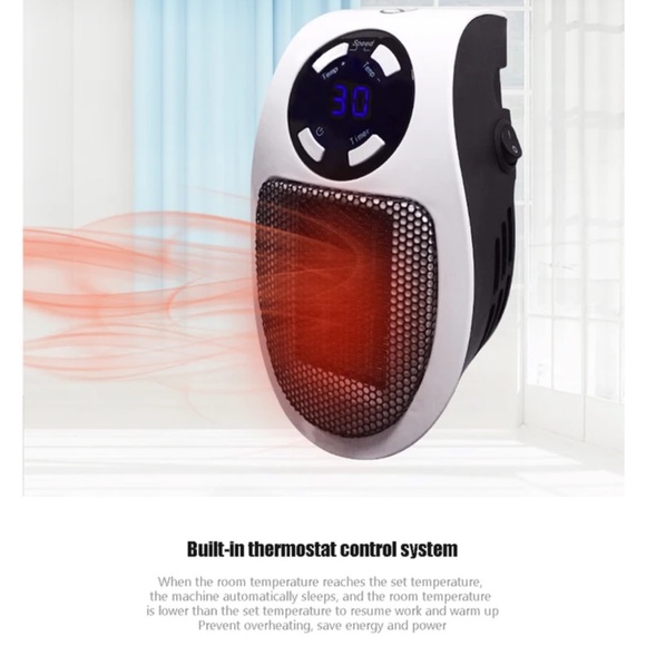 NEW Wall Plugin Potable Heater with remote control - Picture 3 of 12